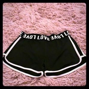 Fashion Nova LOVE skimpy booty shorts/spandex